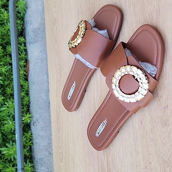 Seychelles Slide Sandals Cognac Size 7.5 NWOT - Picture 4 of 10